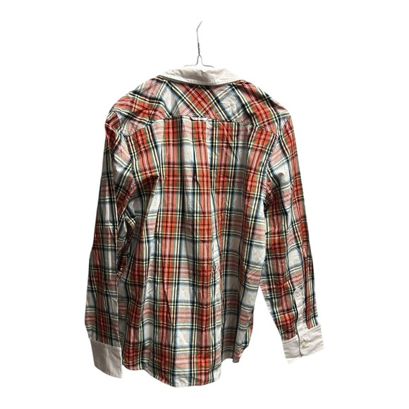 J. Crew Plaid Button Down Shirt - Red, Blue, White - Picture 2 of 7
